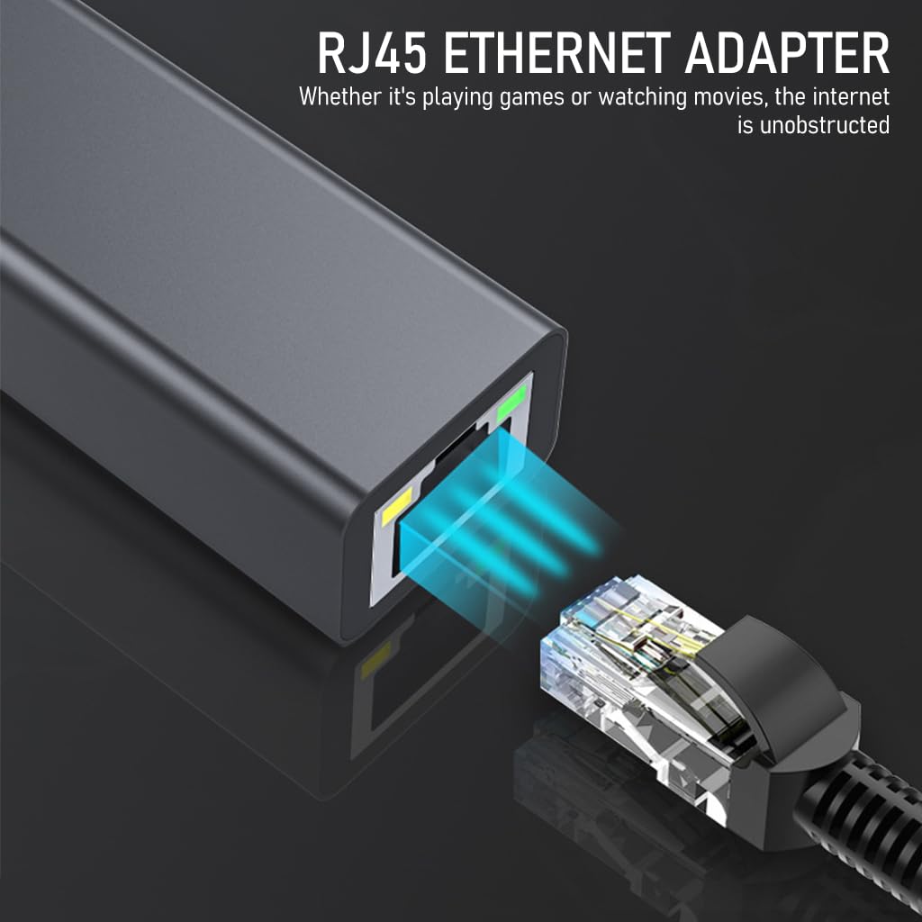 Verilux USB to Ethernet Adapter Ethernet to USB Mirco USB A Port to RJ45 Ethernet Adapter with USB Power Supply Cable 3.3ft, for Chromecast Ultra/2/1/Audio, Google Home Mini, Fire TV Stick Verilux USB to Ethernet Adapter Ethernet to USB Mirco USB A Port to RJ45 Ethernet Adapter with USB Power Supply Cable 3.3ft, for Chromecast Ultra/2/1/Audio, Google Home Mini, Fire TV Stick